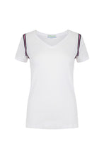 Load image into Gallery viewer, Super Smart Stripes on White Skort