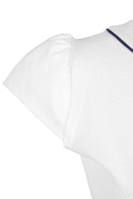 Load image into Gallery viewer, Honeycomb tennis dress with navy piping