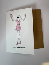 Load image into Gallery viewer, Tennis Girl Card
