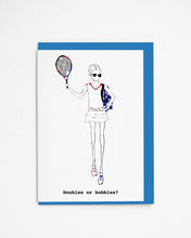 Load image into Gallery viewer, Tennis Girl Card